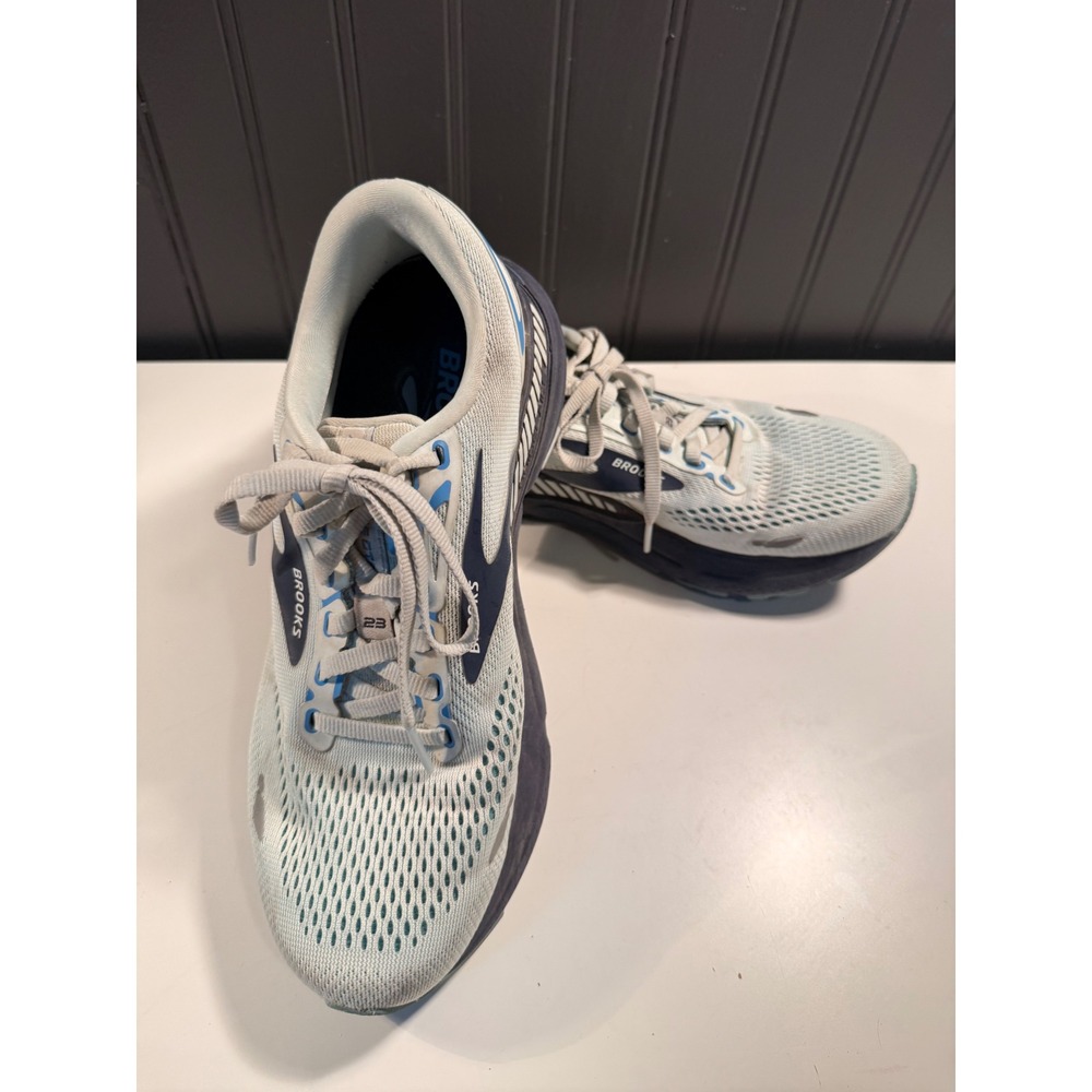 Brooks Adrenaline GTS 23 Mens 8 Wide Blue Navy Running Shoes 1203811D471